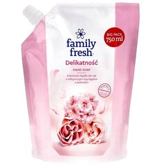 Rankų muilas su šilko ekstraktu Family Fresh Hand Soap, 750ml kaina ir informacija | Muilai | pigu.lt