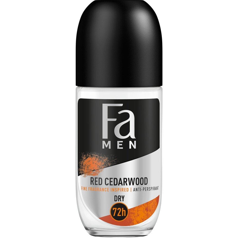 Rutulinis dezodorantas vyrams Fa Men Anti-Perspirant Red Cedarwood, 50ml kaina ir informacija | Dezodorantai | pigu.lt