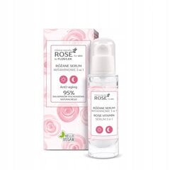 Rožių veido serumas Floslek Rose For Skin Anti Aging 3in1, 30ml kaina ir informacija | Veido aliejai, serumai | pigu.lt