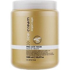 Маска для волос Inebrya Ice Cream Argan-Age Pro Age Mask с аргановым маслом, 1000 мл цена и информация | Средства для укрепления волос | pigu.lt