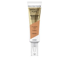 Жидкая основа для макияжа Max Factor Miracle Pure 80-bronze SPF 30 цена и информация | Пудры, базы под макияж | pigu.lt