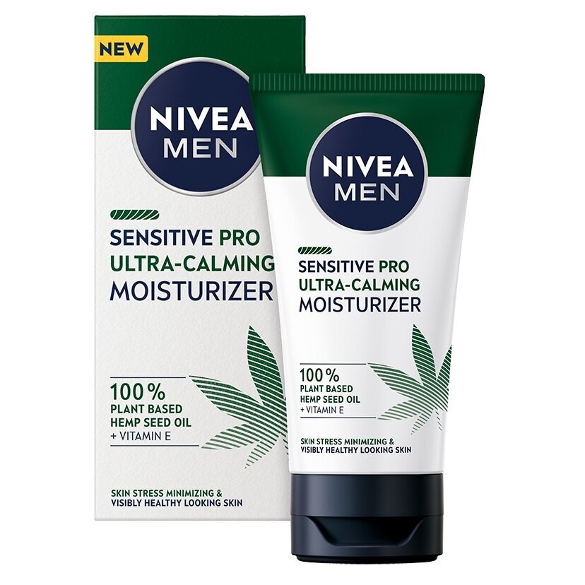 Drėkinamasis kremas vyrams Nivea Men Sensitive Pro Ultra-Calming Moisturizer, 100ml цена и информация | Kūno kremai, losjonai | pigu.lt