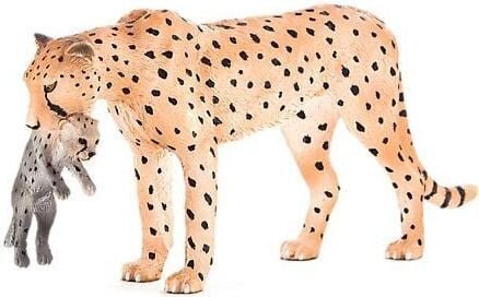 Figūrėlė Mojo gepardas ir jauniklis цена и информация | Žaislai berniukams | pigu.lt