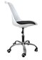 Biuro kėdė, juoda/balta kaina ir informacija | Biuro kėdės | pigu.lt