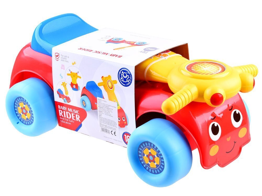 Paspiriama mašinėlė, raudona kaina ir informacija | Žaislai kūdikiams | pigu.lt