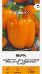 Paprikos vienametės Rewia kaina ir informacija | Daržovių, uogų sėklos | pigu.lt