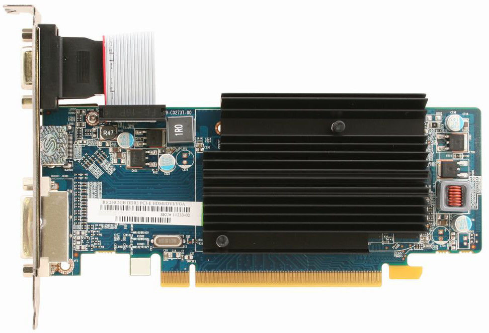 Sapphire AMD/ATI Radeon R5 230 2GB GDDR3 PCIE LITE 11233-02-20G kaina ir informacija | Vaizdo plokštės (GPU) | pigu.lt