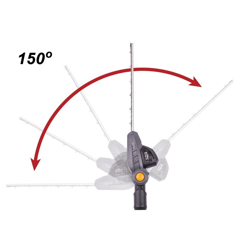 Akumuliatorinės teleskopinės gyvatvorių žirklės PowerMat 197-260cm 20V 1x2Ah kaina ir informacija | Gyvatvorių, žolės žirklės | pigu.lt