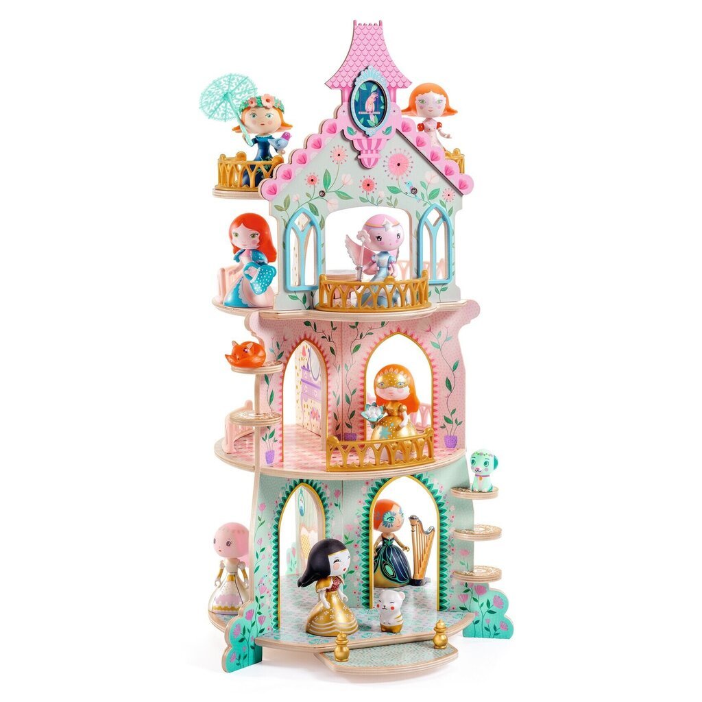 Medinis vaidmenų žaidimas Princesės bokštas, Djeco Arty Toys, DJ06787 kaina ir informacija | Žaislai mergaitėms | pigu.lt
