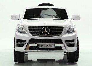 Vienvietis elektrinis Mercedes ML350 baltas visureigis kaina ir informacija | Elektromobiliai vaikams | pigu.lt