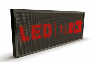 LED švieslentė, 128x48 cm, diodai raudonos spalvos, lauko kaina ir informacija | Švieslentės | pigu.lt