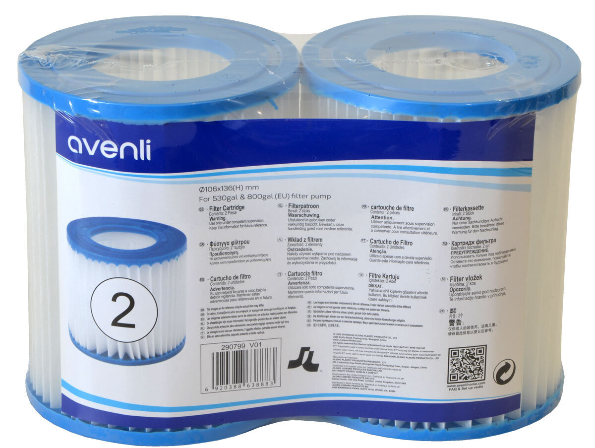 Kasetė baseino filtrui Avenli kaina ir informacija | Baseinų filtrai | pigu.lt