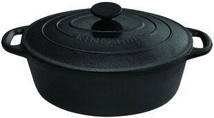 сковорода чугунная 33см 6,2л kinghoff kh-1531 цена и информация | Кастрюли, скороварки | pigu.lt