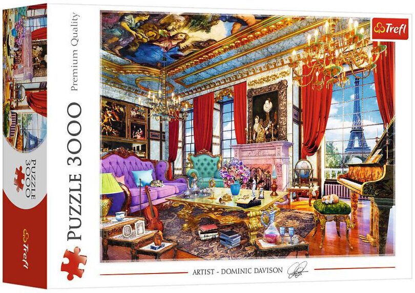 Dėlionė Trefl Paryžietiškas kambarys, 3000 detalių kaina ir informacija | Dėlionės (puzzle) | pigu.lt