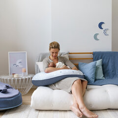 Подушка для кормления Doomoo Grey Moon, 170 см цена и информация | Подушки для беременных и кормящих | pigu.lt