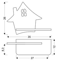 Candellux sieninis šviestuvas Kids House kaina ir informacija | Sieniniai šviestuvai | pigu.lt