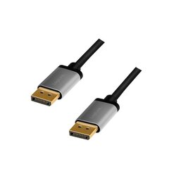 Кабель DisplayPort, 4K/60 Hz,DP/M do DP/M,alu, 2 м цена и информация | Кабели и провода | pigu.lt