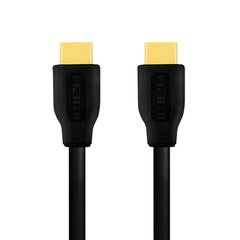 Кабель HDMI cable 4K/60Hz, CCS, black, 3 м цена и информация | Кабели и провода | pigu.lt