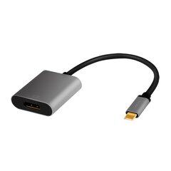 Переходник USB-C на DP/F, 4K/60 Гц, алюминий, 0,15 м цена и информация | Адаптеры, USB-разветвители | pigu.lt