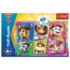 Dėlionių rinkinys Trefl Šunyčiai Patruliai (Paw Patrol), 60 d. kaina ir informacija | Dėlionės (puzzle) | pigu.lt