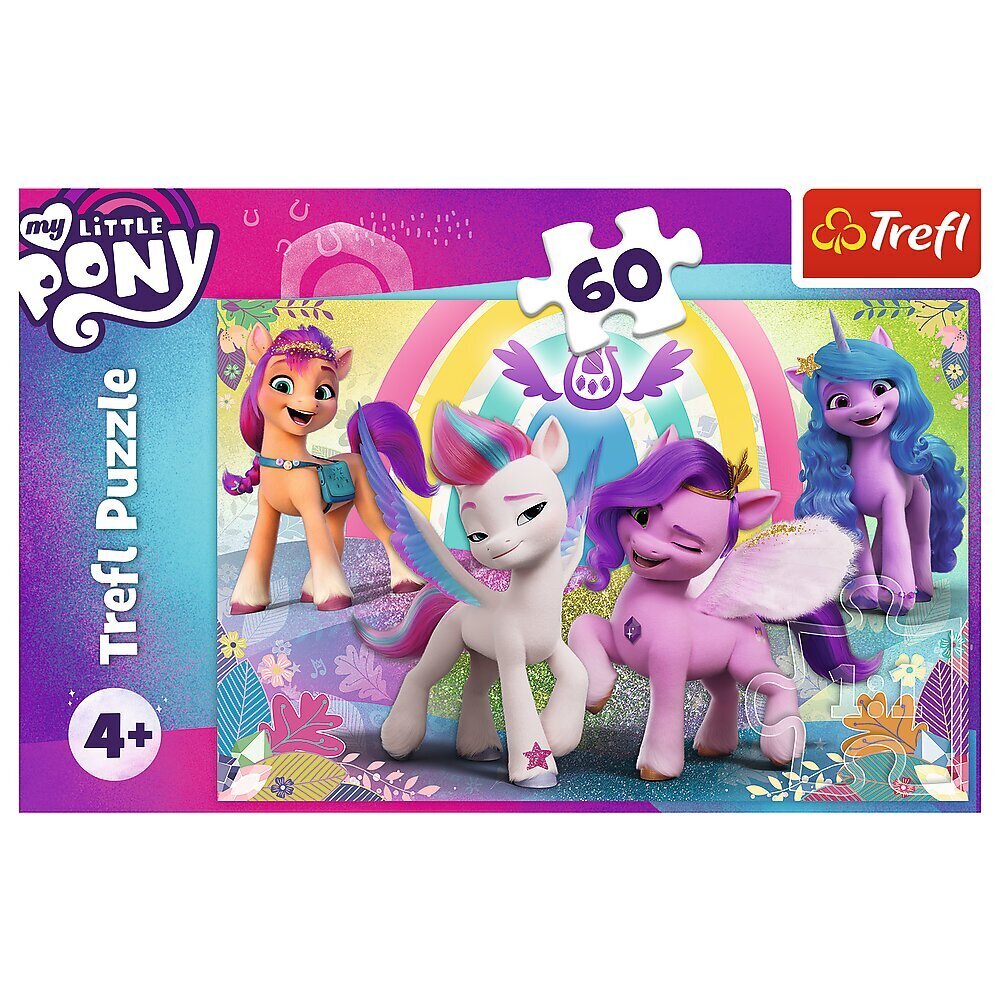 Dėlionė Trefl Mažieji Poniai (My Little Pony), 60 d. kaina ir informacija | Dėlionės (puzzle) | pigu.lt