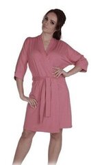 Женский хлопковый халат, розовый цена и информация | Женские халаты | pigu.lt