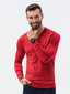 Vyriškas megztinis Ombre E191, raudonas цена и информация | Megztiniai vyrams | pigu.lt