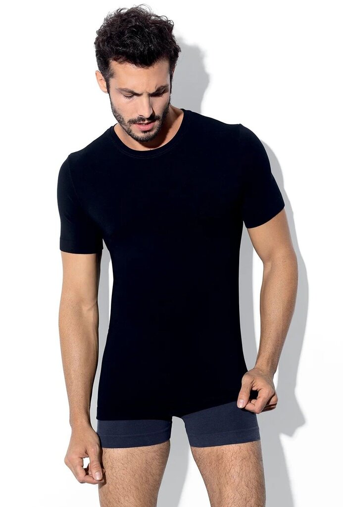 Marškinėliai vyrams, juodi kaina ir informacija | Trumpikės | pigu.lt