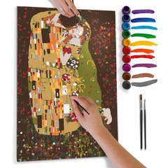 Paveikslas tapybai pagal skaičius - Klimt: Bučinys kaina ir informacija | Tapyba pagal skaičius | pigu.lt