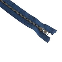 Metalinis užtrauktukas, 6 mm, atviras užtrauktukas, 40-75cm, džinso mėlynos spalvos - 40 kaina ir informacija | Siuvimo reikmenys | pigu.lt