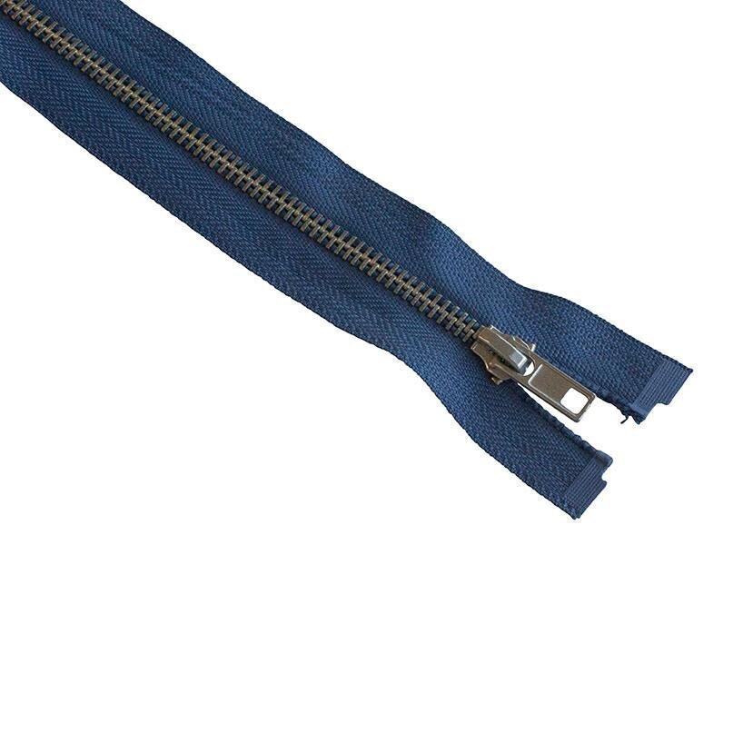 Metalinis užtrauktukas, 6 mm, atviras užtrauktukas, 40-75cm, džinso mėlynos spalvos - 65 kaina ir informacija | Siuvimo reikmenys | pigu.lt