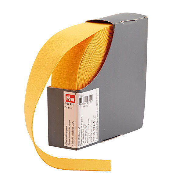 Elastinė juosta Prym, 38 mm, 10m, geltona kaina ir informacija | Siuvimo reikmenys | pigu.lt