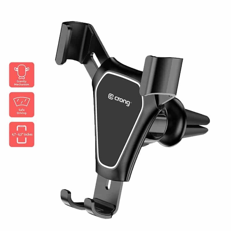 Crong Gravity Auto-Clip 4,7–6,5" kaina ir informacija | Telefono laikikliai | pigu.lt