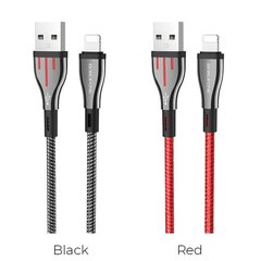 Borofone Highway, USB-Lightning, 1,2 m kaina ir informacija | Laidai telefonams | pigu.lt