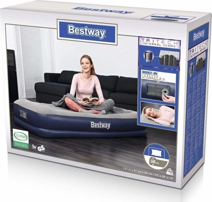 Pripučiamas čiužinys su įmontuota elektrine pompa Bestway 191x97x36cm Tritech цена и информация | Pripučiami čiužiniai ir baldai | pigu.lt