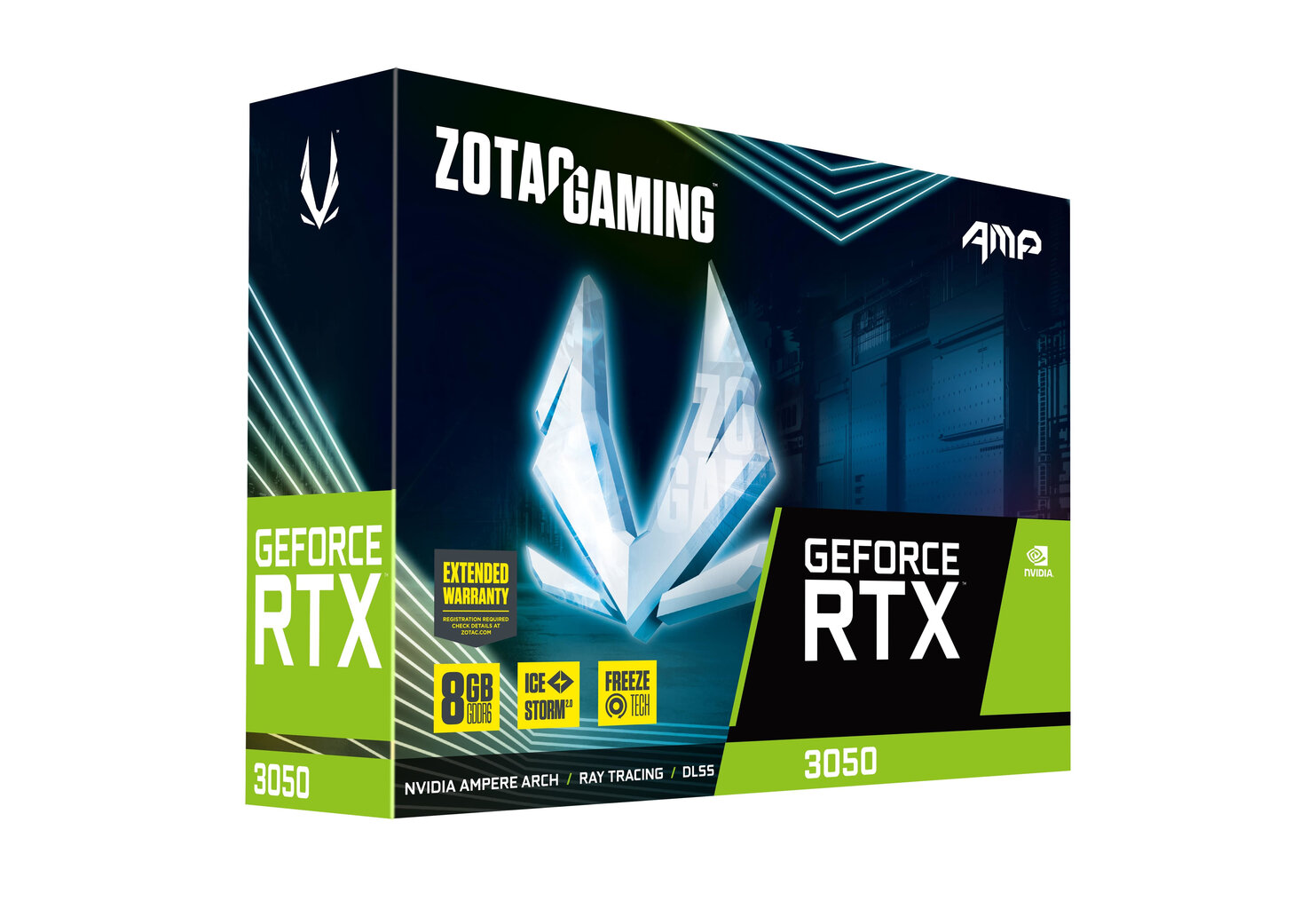 Zotac Gaming GeF RTX 3050 AMP kaina ir informacija | Vaizdo plokštės (GPU) | pigu.lt