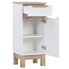 Шкаф для ванной комнаты Hakano Fargo, 35x86 см, белый цена и информация | Шкафчики для ванной | pigu.lt