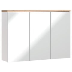 Шкаф для ванной комнаты Hakano Fargo, 100x69 см, белый цвет цена и информация | Шкафчики для ванной | pigu.lt