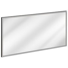 Vonios veidrodis Hakano Wane, 123x68 cm, juodas kaina ir informacija | Vonios veidrodžiai | pigu.lt