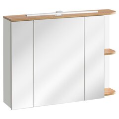 Шкаф для ванной комнаты Hakano Frao, 94x72 см, белый цвет цена и информация | Шкафчики для ванной | pigu.lt