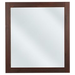 Vonios veidrodis Hakano Vinex, 80x73 cm, rudas kaina ir informacija | Vonios veidrodžiai | pigu.lt