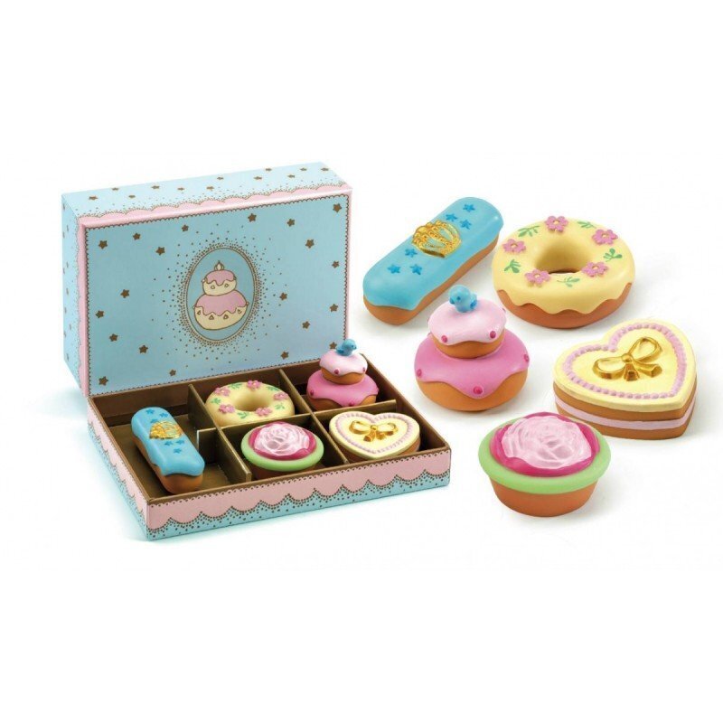 Žaislinių pyragaičių rinkinys Djeco Princesės pyragėliai DJ06523 kaina ir informacija | Žaislai mergaitėms | pigu.lt
