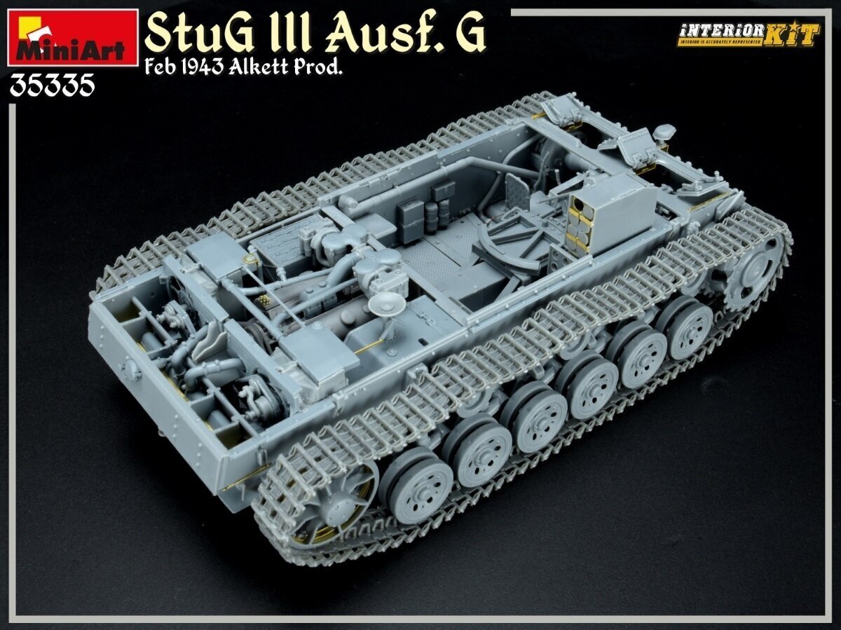 Plastikinis surenkamas modelis Miniart StuG III Ausf. G Feb 1943 Alkett Prod. - Interior Kit, 1/35, 35335 цена и информация | Konstruktoriai ir kaladėlės | pigu.lt