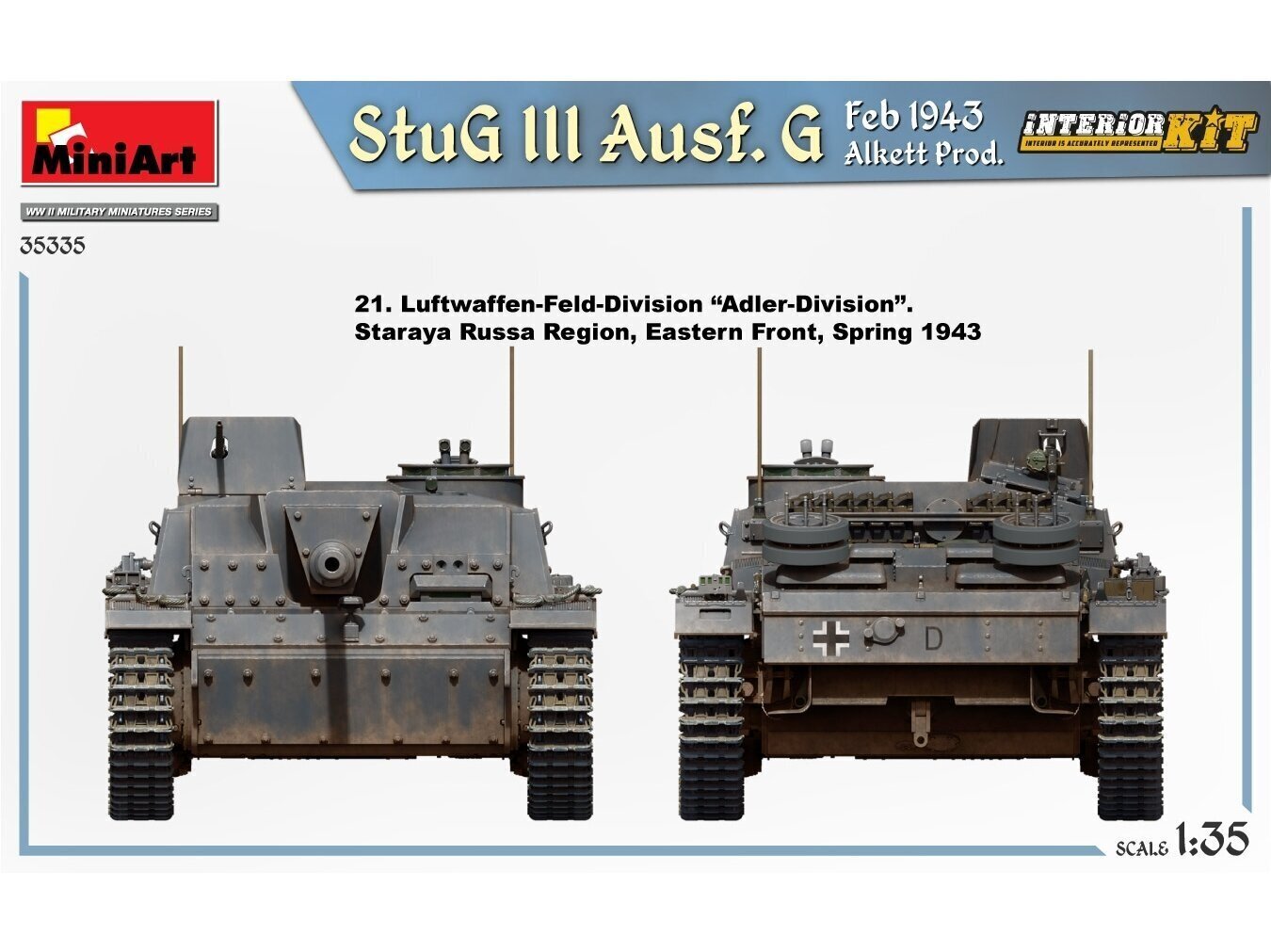 Plastikinis surenkamas modelis Miniart StuG III Ausf. G Feb 1943 Alkett Prod. - Interior Kit, 1/35, 35335 kaina ir informacija | Konstruktoriai ir kaladėlės | pigu.lt