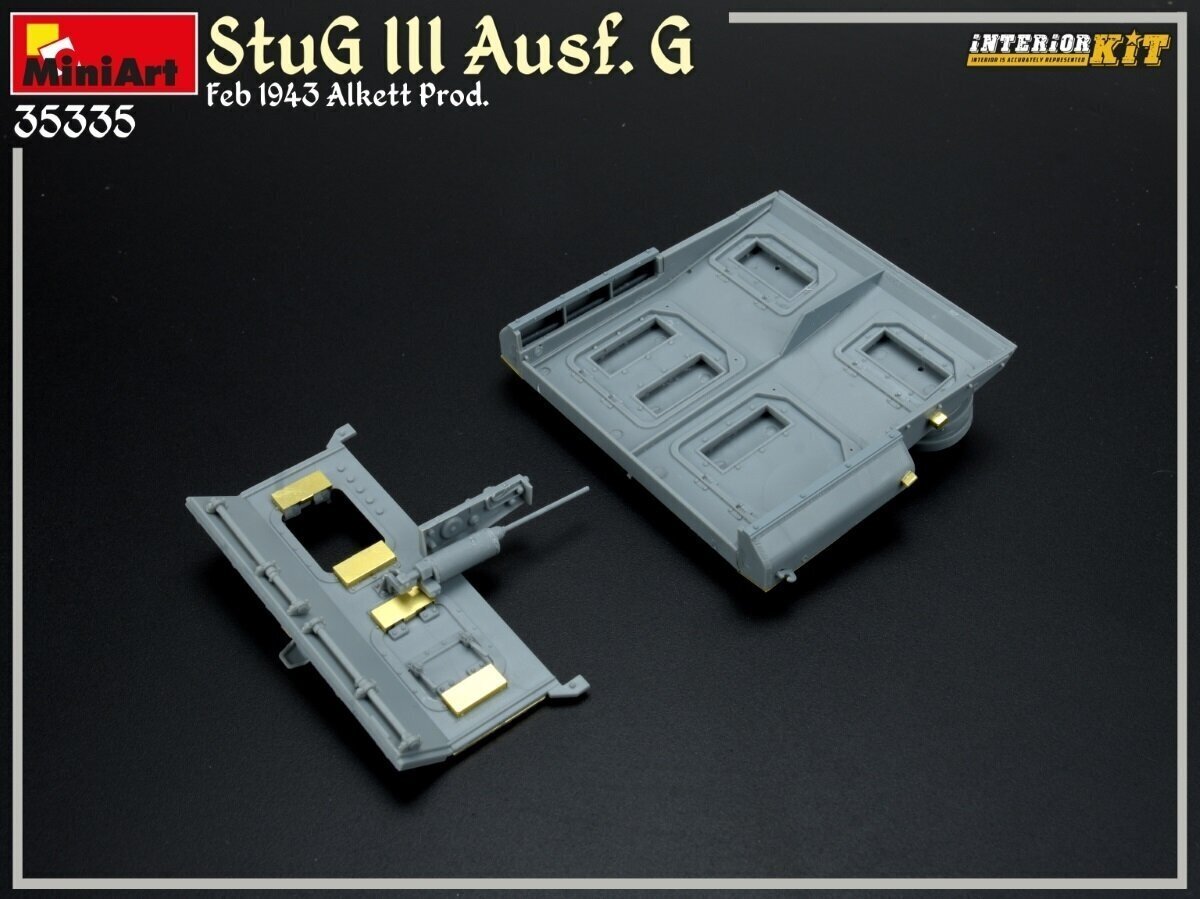 Plastikinis surenkamas modelis Miniart StuG III Ausf. G Feb 1943 Alkett Prod. - Interior Kit, 1/35, 35335 цена и информация | Konstruktoriai ir kaladėlės | pigu.lt