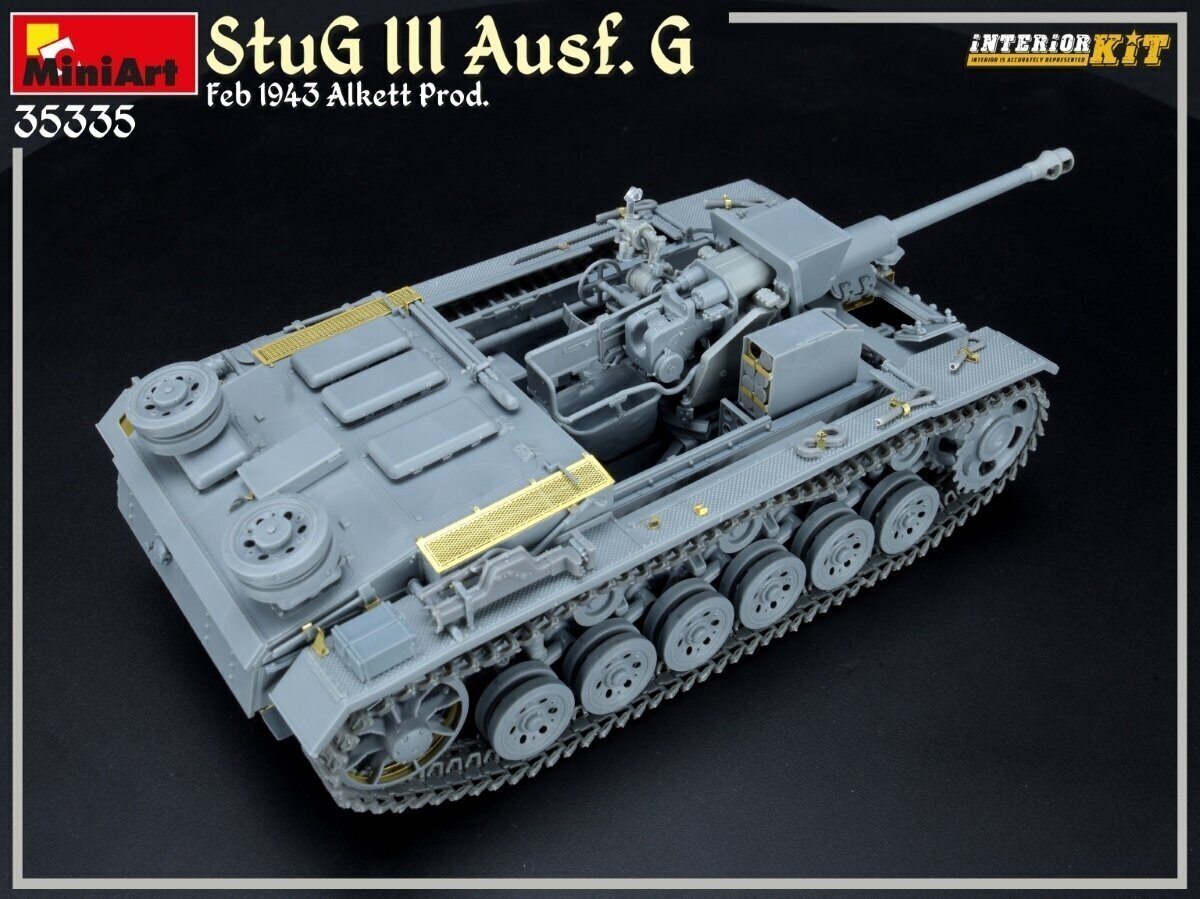 Plastikinis surenkamas modelis Miniart StuG III Ausf. G Feb 1943 Alkett Prod. - Interior Kit, 1/35, 35335 цена и информация | Konstruktoriai ir kaladėlės | pigu.lt