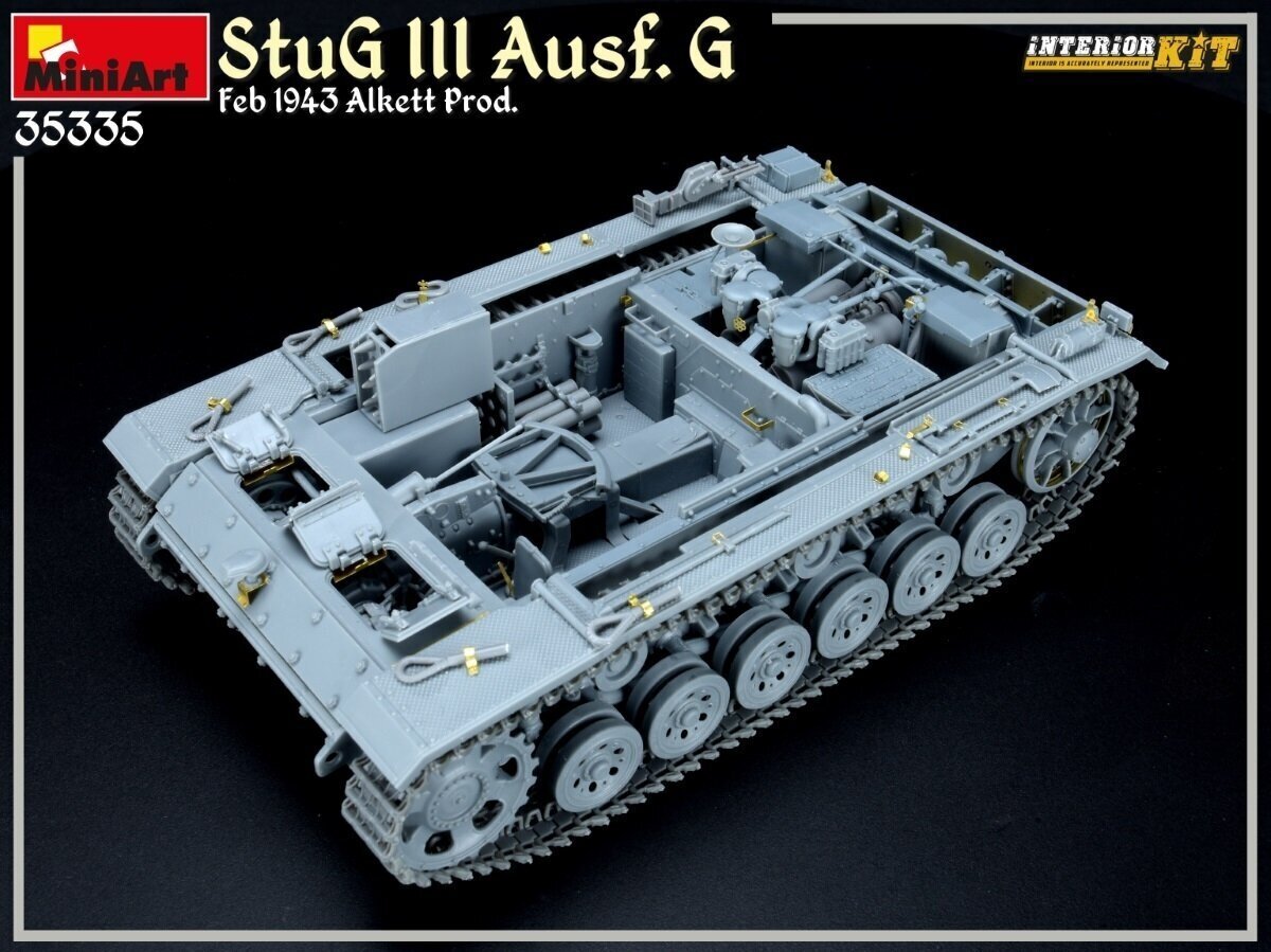 Plastikinis surenkamas modelis Miniart StuG III Ausf. G Feb 1943 Alkett Prod. - Interior Kit, 1/35, 35335 цена и информация | Konstruktoriai ir kaladėlės | pigu.lt
