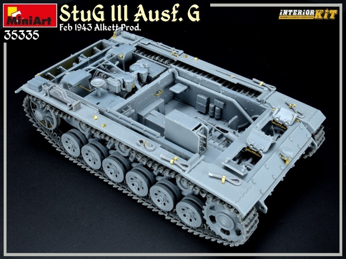 Plastikinis surenkamas modelis Miniart StuG III Ausf. G Feb 1943 Alkett Prod. - Interior Kit, 1/35, 35335 kaina ir informacija | Konstruktoriai ir kaladėlės | pigu.lt