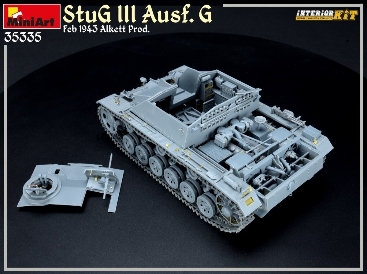 Plastikinis surenkamas modelis Miniart StuG III Ausf. G Feb 1943 Alkett Prod. - Interior Kit, 1/35, 35335 цена и информация | Konstruktoriai ir kaladėlės | pigu.lt