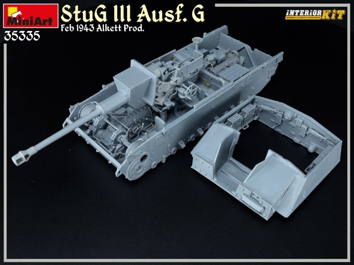 Plastikinis surenkamas modelis Miniart StuG III Ausf. G Feb 1943 Alkett Prod. - Interior Kit, 1/35, 35335 цена и информация | Konstruktoriai ir kaladėlės | pigu.lt